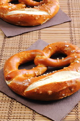 Deutsche brezen. German pretzels