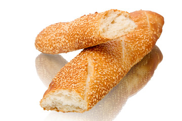 White bread with sesame