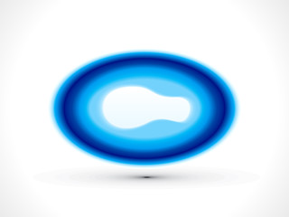 abstract glossy blue circle