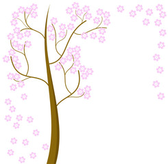 Fototapeta na wymiar Blooming spring tree