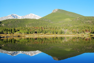 Obraz premium Lily lake, Rocky Mountain National Park, CO, USA
