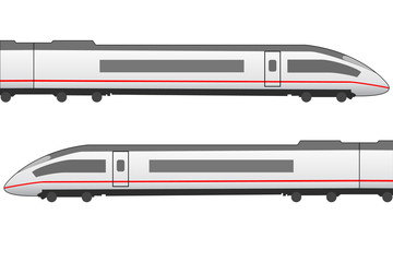 High speed trainset side view