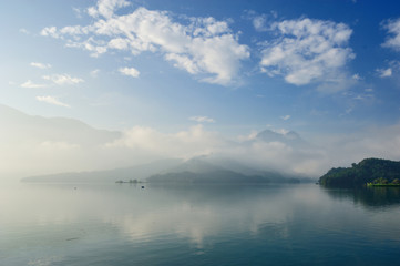 Sun Moon Lake sunrise