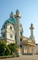 Zelfklevend Fotobehang St. Charles's Church, Vienna, Austria © tosha11