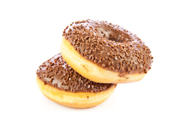 donuts isolated on white background