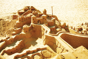 Sand Castle on the Beach