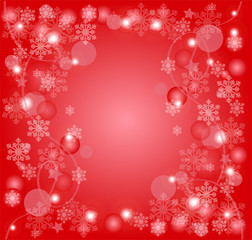 sfondo natalizio con fiocchi di neve