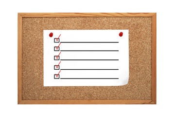 paper with  check boxes