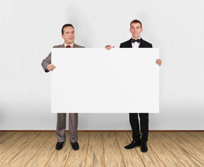 blank placard
