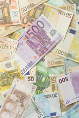 Fototapeta na wymiar Euro rachunki