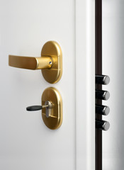 Wooden doors with lock 19