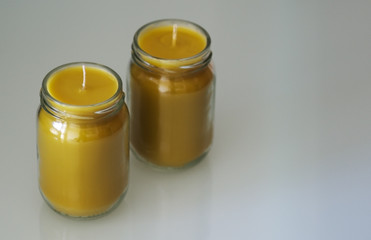 Homemade candles