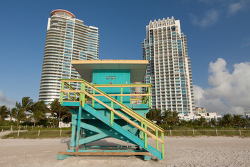 Fototapeta na wymiar South Beach, the perfect vacation spot