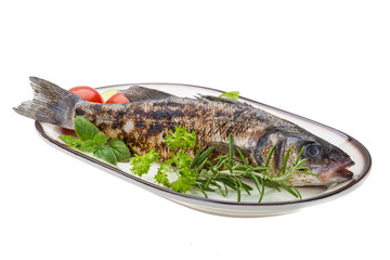 Roasted seabass