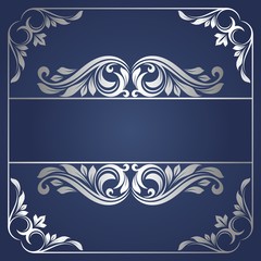 Floral border. Abstract flower background.