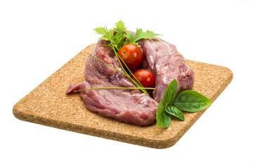 Raw pork meat