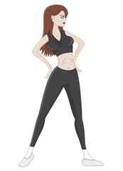 Fototapeta premium Fitness woman.