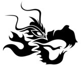 "Black dragon." Stock image and royalty-free vector files on Fotolia.com - Pic 53266933