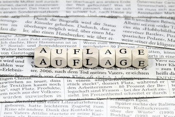 Fototapeta premium Zeitungsauflage