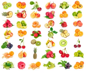 Fotobehang Fruit Set van fruit en bessen