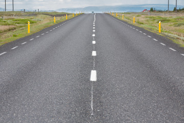 Highway through Iceland