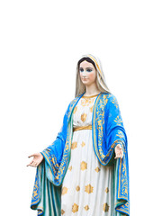Obraz na płótnie Canvas Virgin Mary Statue at Roman Catholic Church