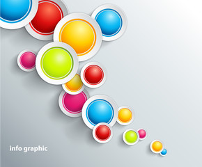 Abstract background with circles and place for your text.