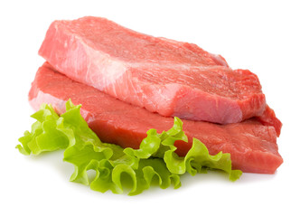 slices beef and lettuce