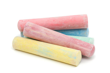 chalks in a variety of colors