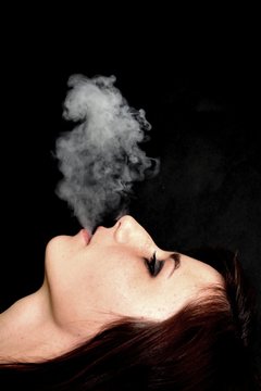 woman smoke