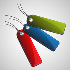 abstract colorful signs, badges, tags