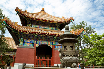 Fototapeta premium Beijing, Lama Temple - Yonghe Gong Dajie