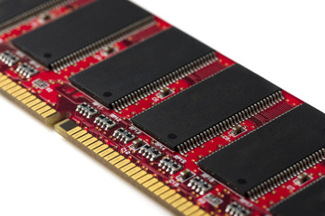 Close-up of computer RAM module