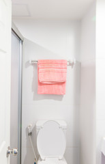 towel on hanger