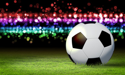 Fototapeta premium black and white soccer ball