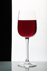 Glasses with wine