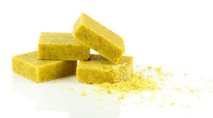 Bouillon cubes, isolated on white