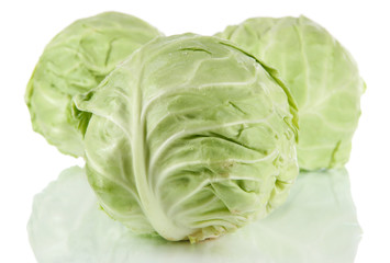 Cabbage isolated on white