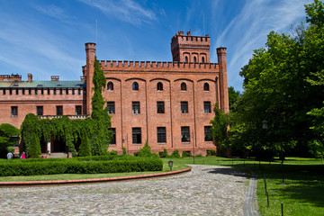 Old castle in Rzucewo. 