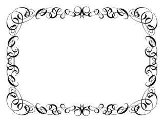 calligraphy ornamental decorative frame