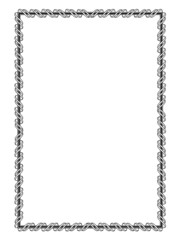 black ornamental decorative frame with ribbon