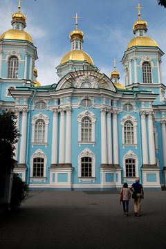Fassade Nikolaus Kathedrale, Petersburg