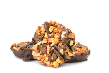 nutty dessert in chocolate