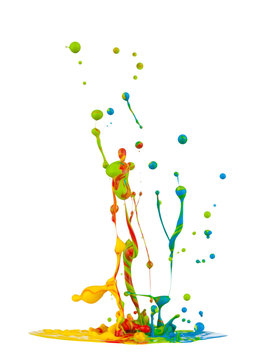 Colored splashes