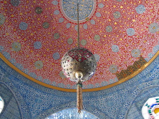 ceiling in harem Topkapi palace