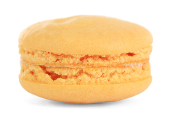 Gentle macaroon isolated on white