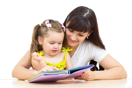 Mom Reading To Kid A Book