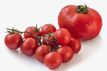 Bunch Of Fresh Juicy Tomatoes