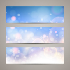 Vector Illustration of Abstract Banners