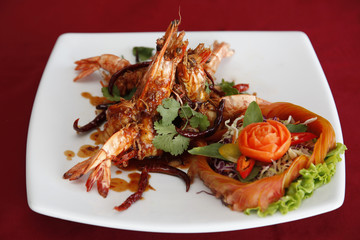 Authentic thai cuisine with decoration and flavour.